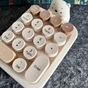 Cute Bear-Themed wireless Numeric Keypad